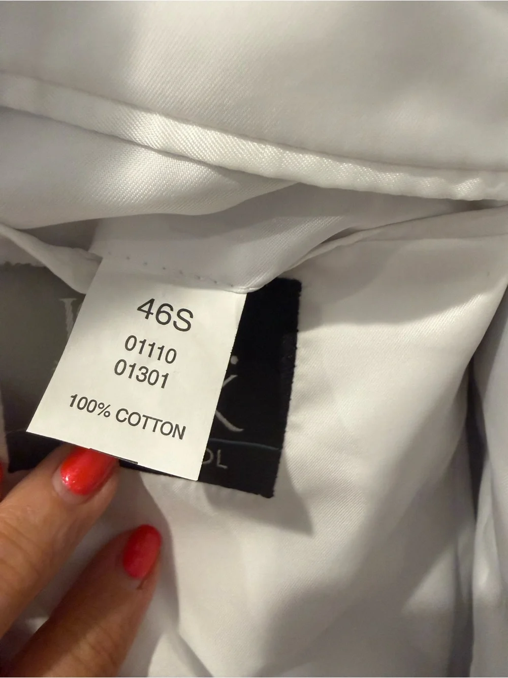 Jos. A. Bank White & Navy Pinstripe Seersucker Blazer